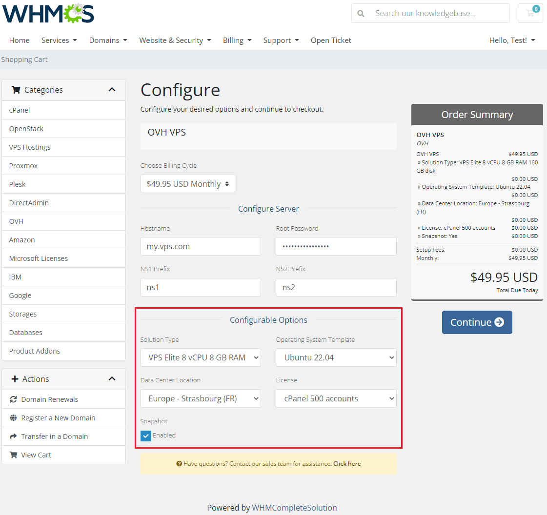 OVH VPS & Dedicated Servers For WHMCS ModulesGarden Wiki