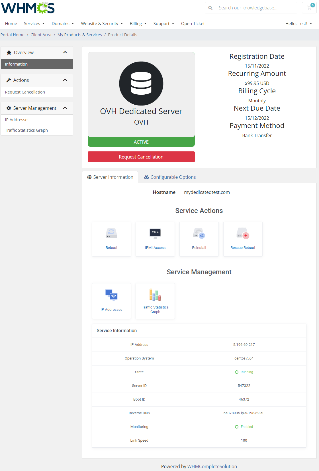 OVH VPS & Dedicated Servers For WHMCS ModulesGarden Wiki