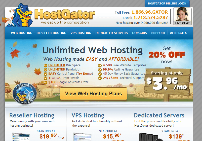 HostGator Web Hosting Review and Rating