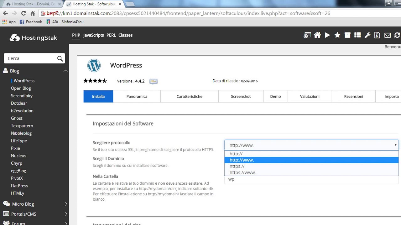Come Installare WordPress su cPanel con Softaculous YouTube