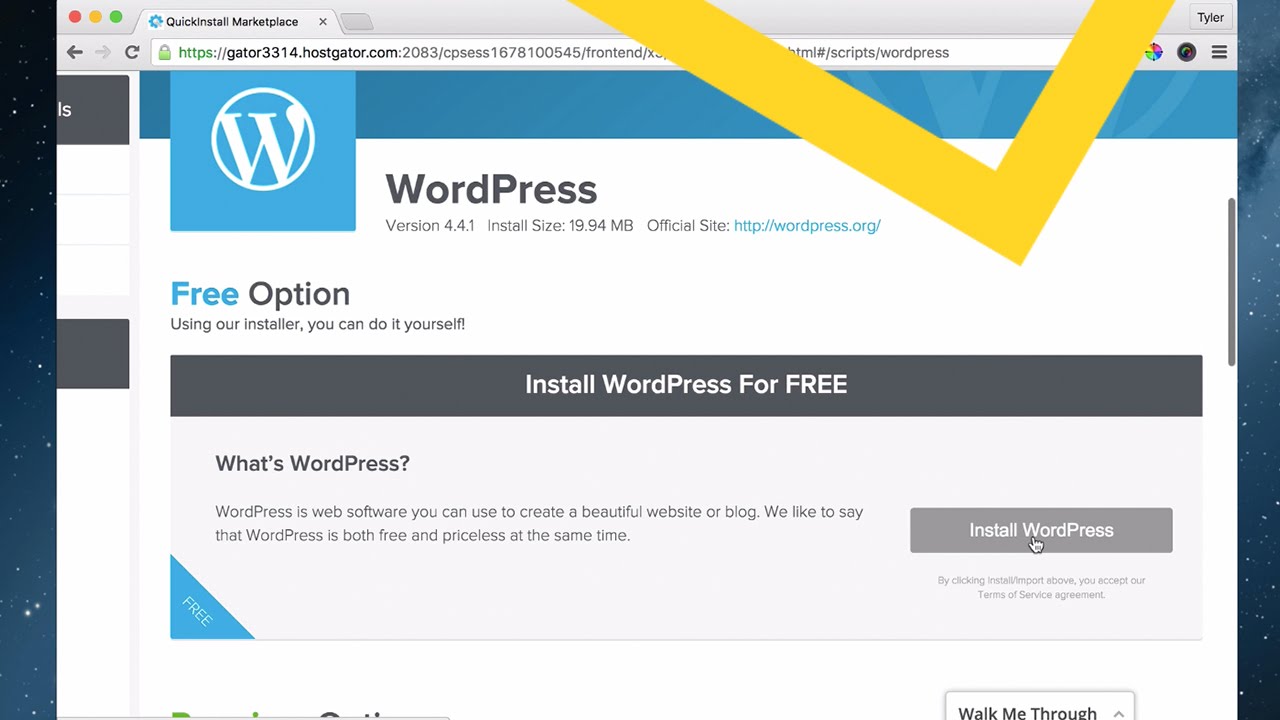 3 Install WordPress With Cpanel 2016 YouTube