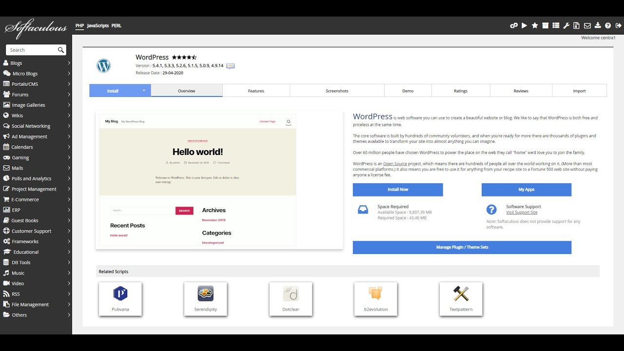 Instalando o WordPress no cPanel com Softaculous YouTube