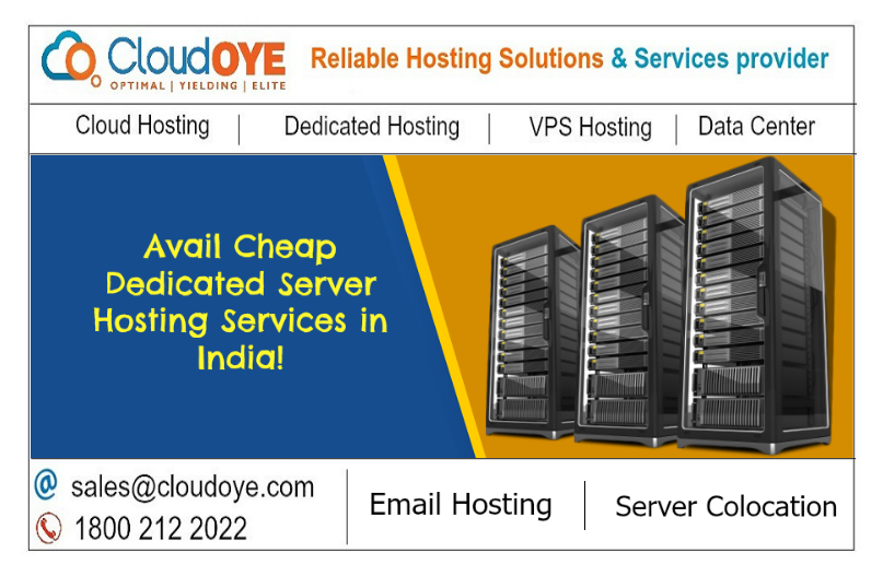 Avail cheap dedicated_server_hosting services in India from 