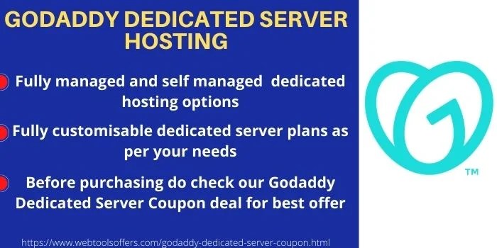 Exclusive Godaddy Dedicated Server Coupon 2021 January UPto 23 off