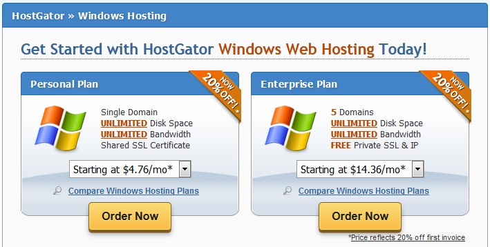hostgatorwindowsplan